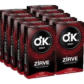 Resim Okey Prezervatif Zirve 100'LÜ (10 x 10) Dev Fırsat Paketi 