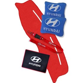 Resim Hyundai Accent Yumurta Kasa Kırmızı Torpido Koruma Halısı Hyundai Mavi Polar Yastık Araç Aksesuar 