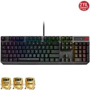 Resim Asus Rog Strix Scope RX Red Switch IP57 Türkçe Optik Mekanik Kablolu Siyah Gaming Klavye 