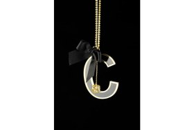 Resim Şeffaf Gold Dikiz Süsü Harfli 