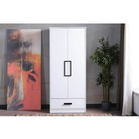 Resim Buse 2 Kapaklı Gardrop Mb Beyaz Beyaz 