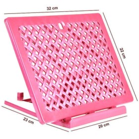 Resim Yasir Katlanabilir Portatif Masaüstü Plastik Rahle - Pembe Renk 