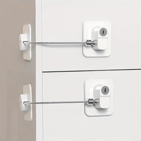 Resim 1 set güvenlik kilitleri, gelişmiş koruyucu ekipman kilitleri, çok fonksiyonlu dolap kapı kilitleri, pencere kilitleri, buzdolabı mandalları 
