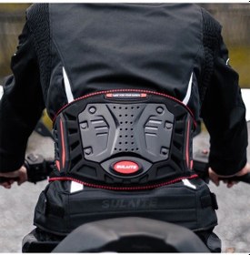 Resim Xuweiwei Yaz Nefes Alabilir Erkek Motosiklet Binicilik Bel Kemeri Large L/xl Kırmızı Tüm Arazide Pp Malzeme 