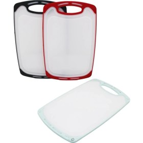 Resim Pileli Store 40X24CM Büyük Plastik Kesim Panosu Kaymaz Silikon Kenarlık - 10MM Kalınlık (4887) 