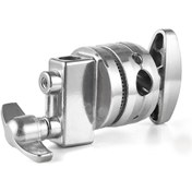 Resim Yifomall Tam Metal Feneri Tutucu: C Tipi Fener Standı Çevirici, Universal Yönlendirilebilir Kelepçe, Gümüş Renk 