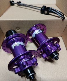 Resim Hassns Pro 7 Mor Ön Arka Yüksek Hub Sesli 32 Delikli Göbek Seti Rulmanlı 