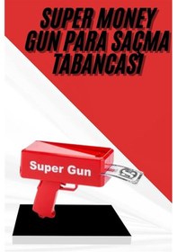 Resim Drnds Para Dolar Atma Makinası Super Money Gun Para Saçma Fırlatma Tabancası 
