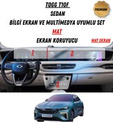 Resim UniqAnatolia Togg T10F Bilgi Ekran Ve Multimedya Uyumlu Set Mat Ekran Koruyucu 