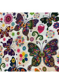 Resim Döşemelik Kumaş Dijital Baskı Kelebek Desen 