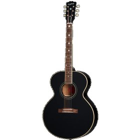 Resim Epiphone IGC J-180 LS Acoustic Guitar (Ebony) 