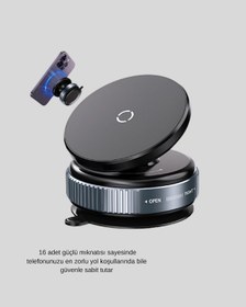 Resim Drnds Mıknatıslı Araç Telefon Tutucu Vakum Teknolojili 360 Ayarlanabilir 
