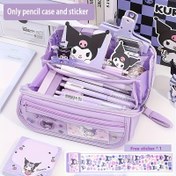 Resim Sanrio Hello Kitty 9 Katmanlı Büyük Kapasiteli Çok Amaçlı Kalem Kutusu, Dayanıklı Kumaş Malzeme ve 180 Derece Açılır Tasarım – Kalemler, Silgiler ve Cetveller İçin – Doğum Günü, Cadılar Bayramı veya Noel için Mükemmel Hediye 