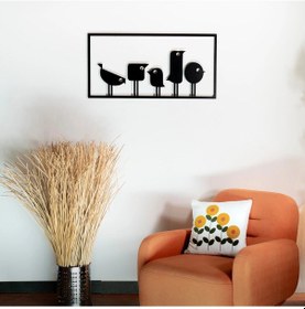 Resim Minik Kuşlar Metal Duvar Tablosu 