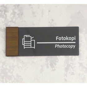 Resim Dekokonsept Wooden Serisi (FOTOKOPİ) Ofis Oda Kapı İsimliği Yönlendirme Tabelası 