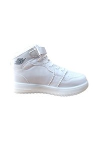 Resim Cool Haykat Uzun Çocuk Basket Ayakkabı Full Beyaz SİYAH-BEYAZ 