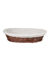 Resim Hasır Ekmek Sepeti Oval Açık Büfe Sepeti Yılbaşı Sepeti Jumbo Boy 55 Cm Kahverengi 