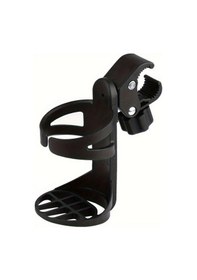 Resim Willowhaven Siyah 360 Derece Dönen Bisiklet Bebek Arabası Tekerlekli Sandalye İçecek Tutucu Siyah 