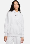 Resim W NSW PHNX FLC OS PO HOOD GRI Kadın Sweatshirt Nike