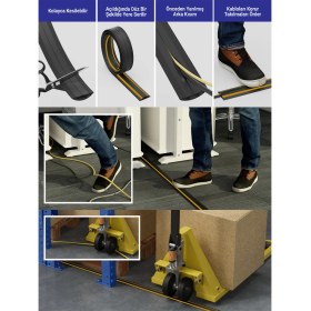 Resim Esnek Kablo Kanalı Şeritli Siyah / GT-KK08 