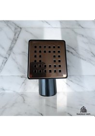 Resim İsaoğlu Yapı Bakır Yer Sifonu Bronz Yer Süzgeci Koku Yapmaz Rose Bakır Renk Rose Gold 