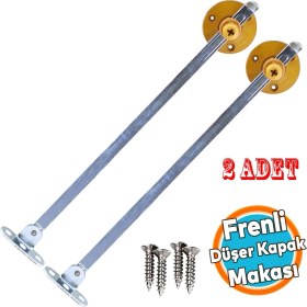 Resim Nzb Düşer Kapak Makası Frenli Dolap Çekmece Metal 25 cm Sessiz Açma Kapama Amortisör Piston Bar 2 Adet 