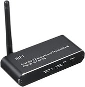 Resim SFALCI D09 BT Alıcı Verici DAC Dijital Optik Fiber Koaksiyel - Analog Ses Dönüştürücü BT5.0 Çip HiFi Ses Kalitesi Siyah 
