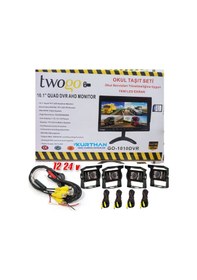 Resim 12-24 Volt Uyumlu 10'' Dvr Monitör Ve 4 Adet Kamera Seti 
