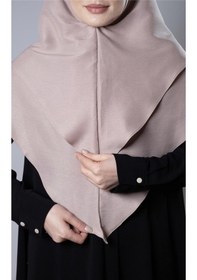Resim Hürrem Bone Bej Pratik Hazır Geçmeli Tesettür Eşarp Pamuk Caz Kumaş Çift Katlı Çapraz Hijab 2304 12 