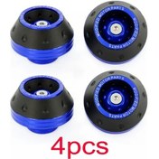 Resim Meridiangoods Mavi 4 Adet Alaşım Motosiklet Koruması Universal Çarpma Pedleri 