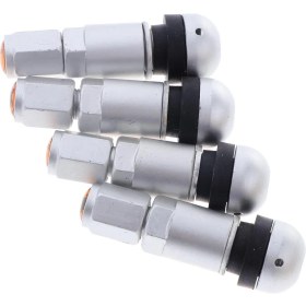 Resim Sharplace 4 Adet Otomatik Tüpsüz Tekerlek Tozu Kapak Ay Işığı Gümüş + Siyah (Yurt Dışından) 