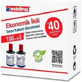 Resim Edding Lm-1199K202 Kırmızı Tahta Kalemi Mürekkebi 