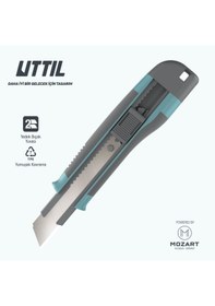 Resim UTTIL Nmuk09 1+1 Yedekli Geliştirilmiş Ergonomi 18mm Maket Bıçağı 