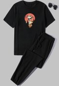 Resim uyguntarz Unisex Shinobi Baskılı 2'li Eşofman Takımı 