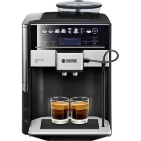 Resim Bosch Tam Otomatik Kahve Makinesi Vero Barista 400 Metalik TIS65429RW Safir Siyahı 