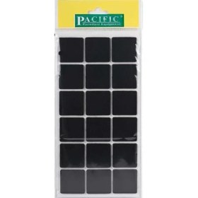 Resim Pacific 6035 Bl Yapışkanlı Keçe 35 mm x 35 mm Siyah 