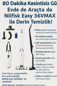 Resim Nilfisk Easy 36vmax 2in1 Şarjlı Dikey Süpürge 