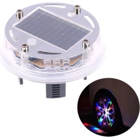 Resim Sunup LED Işıklı Araba Tekerlek Göbek Kapağı 