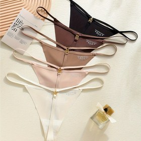 Resim Kadın İç Çamaşırı Seti, 5 Parça, Dikişsiz Külotlar, Şık ve Rahat Tanga İç Giyim, Yüksek Bel Naylon Bikini Altı, Çoklu Paket Lingerie 