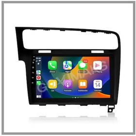 Resim Govimaks Volkswagen Golf 7 2012-2020 Uyumlu Piano Black 8gb Ram 128gb Hafıza Androıd Multımedıa 10.1" 