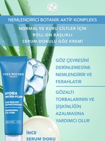 Resim Yves Rocher Göz Çevresini Anında Nemlendirici, Ferahlatıcı ve Serinletici Hydra-Water Plump Serum Dokulu Göz Kremi 15 ml 