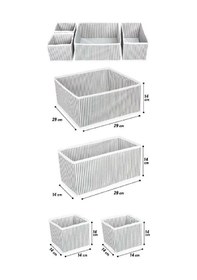 Resim Çekmece Düzenleme Kutu Seti Organizer 4lü Set 5496 Çok Renkli 