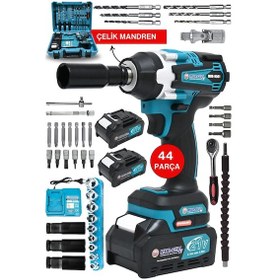 Resim Mur-Cell MUR-9501 Şarjlı Torklu Somun Sıkma + Kömürsüz Matkap 43 Parça Set 