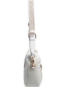 Resim Silver Polo Sp1280 Kadın Çapraz Çanta Kaz Ayağı Ekose Yeşil-kemik 