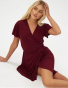 Resim İlovebody Evde Giyilen Kimonolumlu Sabahlık 365713412 Bordo 