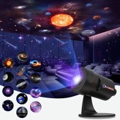 Resim Yatak Odası Tavan Dekoru için Zamanlayıcı ile Gece Lambası Fonksiyonlu 10'ü 1 Arada Galaksi Projektörü Ev Planetaryumu Yıldız Projektörü 