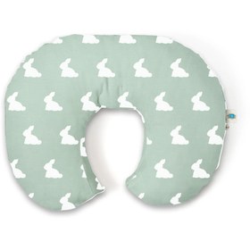 Resim Müslin Bebek Emzirme Destek Yastığı - Mono Lapin Matcha Green 