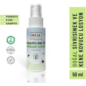 Resim INCIA Pudra Kokulu Sivrisinek ve Kene Kovucu Losyon 50 ml 
