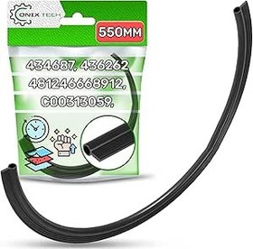 Resim ONIX TECH Conta bulaşık makinesi boyutu 550 mm x 8 mm x 20 mm kauçuk kapı contası bulaşık makinesi orijinal kodu 481246668912 Whirlpool C00313059 için Indesit Ariston için - 5 yıl garanti - 