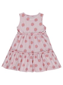 Resim Civil Girls Papatya Desenli 6-9 Yaş Elbise - Pudra - Pudra / 6-7 Yaş 